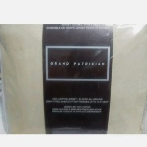 New Grand Patrician Jersey Knit Full sheet set